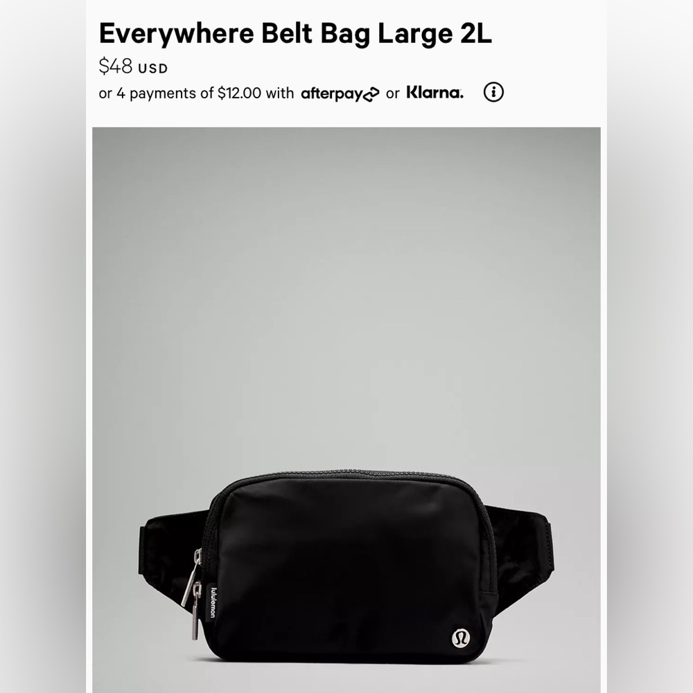 Lululemon Everywhere Belt Bag 2L